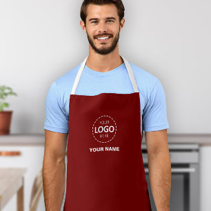 Business Logo Upload Template - Create Your Own Apron