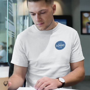 Business Logo Upload Template - Front & Back Logo T-Shirt