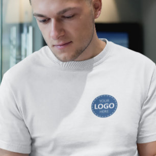 Business Logo Upload Template - Front Logo T-Shirt