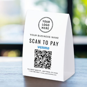 Business Logo Venmo QR Code Scan To Pay