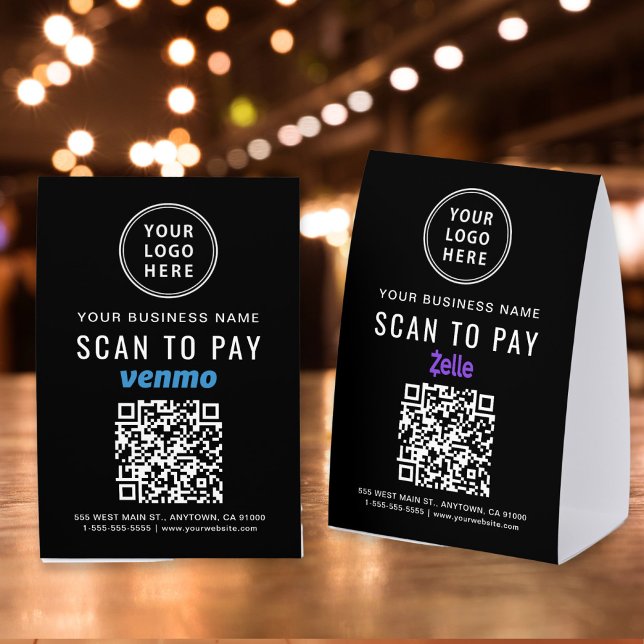 Business Logo Venmo Zelle QR Code Scan To Pay (Creator Uploaded)