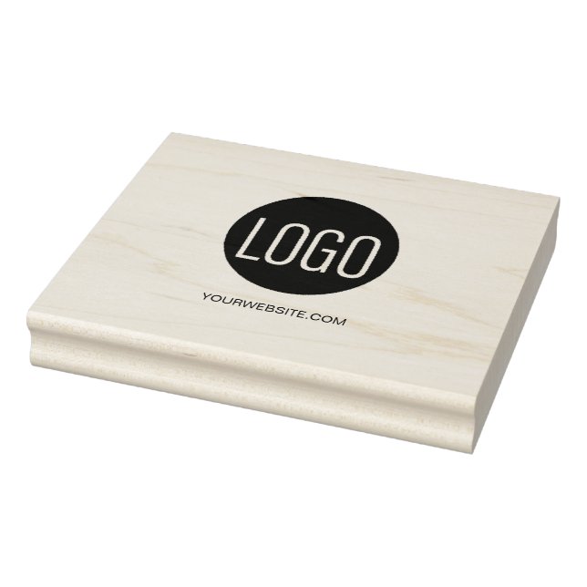 Business Logo Website Customisable Template Rubber Stamp (Stamp)