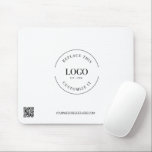 Business logo website simple Black white Custom Mouse Pad<br><div class="desc">Introducing our Custom Business Logo Website Simple Black White Mousepad – a sleek and personalised accessory that seamlessly blends functionality with professional branding. Elevate your workspace with this minimalist mousepad, featuring your custom business logo in a classic black and white design. Customise this mousepad with your business logo and website...</div>