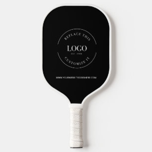 Business logo WEBSITE Simple Client gift Custom Pickleball Paddle