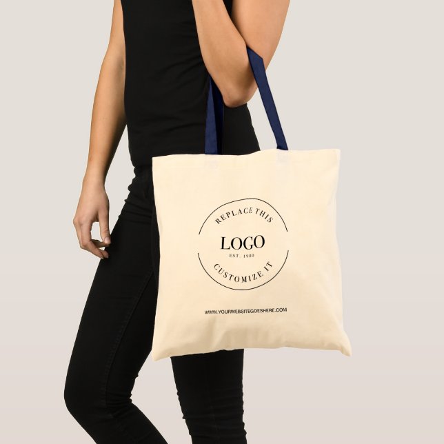 Business Logo website Simple Custom Tote Bag (Front (Product))
