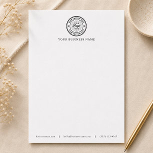 Business Logo White Letterhead