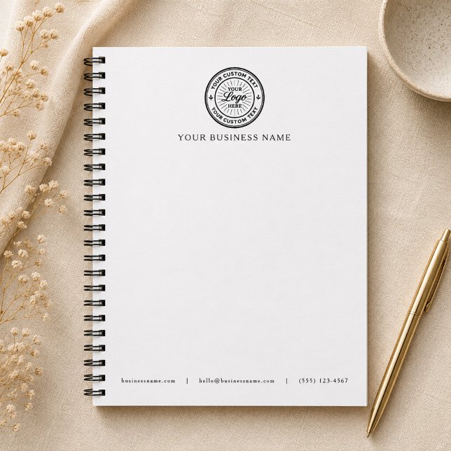 Business Logo White Letterhead Notebook (Creator Uploaded)