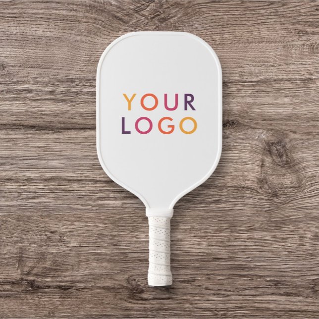 Business Logo White Pickleball Paddle (Creator Uploaded)