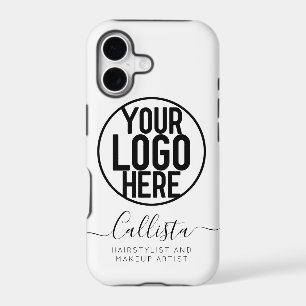 Business Logo White Solid Colour Name Title