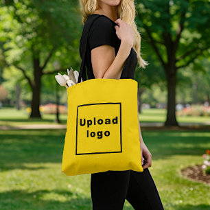 Business Logo Yellow Tote Bag