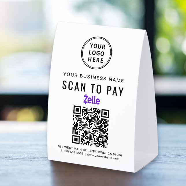 Business Logo Zelle QR Code Scan To Pay (Creator Uploaded)