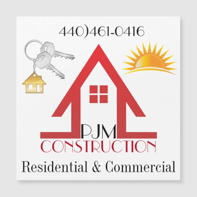 Business Magnet - Construction / Real Estate (Front)