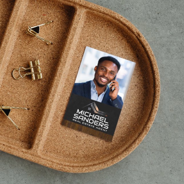 Business Man on Phone | Real Estate Agent Business Card (Creator Uploaded)