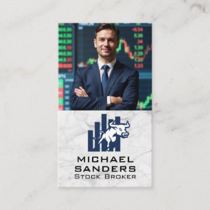 Business Man Stocks Finance Business Card