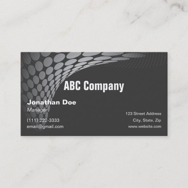 Business Manager Personal Card (Front)