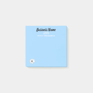 Business Marketing items personalized blue Post-it Notes