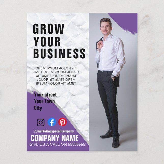 Business marketing poster flyer  (Front)