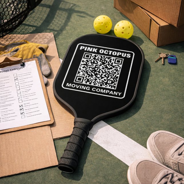 Business Marketing QR Code Pickleball Paddle (Creator Uploaded)