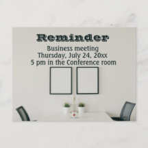 Business meeting reminder