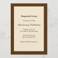 Business Merit Anniversary Invitation