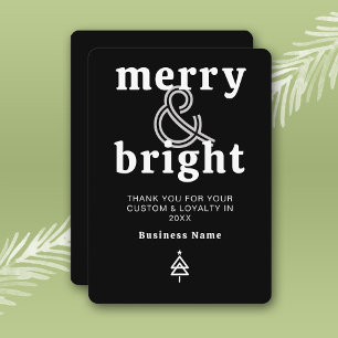 Business Merry & Bright Christmas Holiday Card