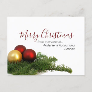 Business Merry Christmas to our Customers Postcard