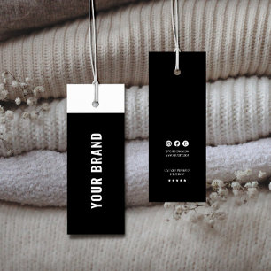 Business Minimalist Brand Name Clothing Hang Tag