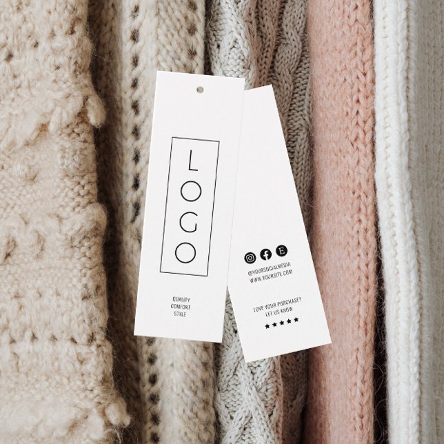 Business Minimalist Brand Name Clothing Hang Tag (Creator Uploaded)