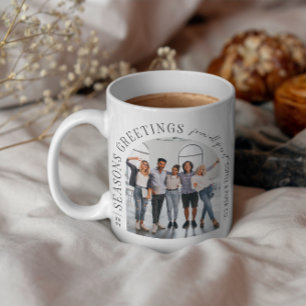 Business Modern Arch Photo Christmas Coffee Mug