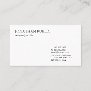 Business Modern Elegant Professional Simple Design Card