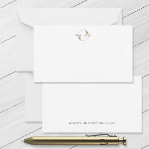 Business Modern Logo Clean Minimal Company White Card
