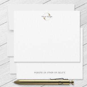 Business Modern Logo Clean Minimal Company White N Card
