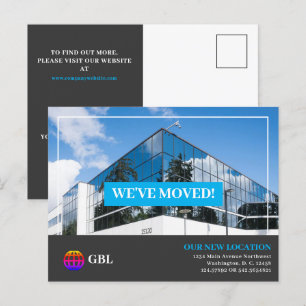 Business Moving Announcement Postcard