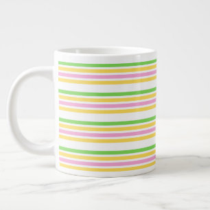 Business Multicolor Stripe Tea Large Coffee Mug