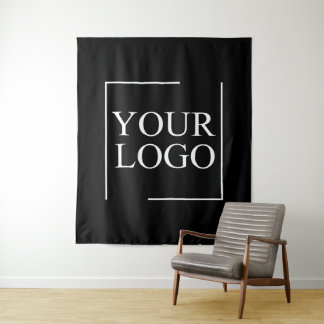 Business Name Add Logo Company Professional Text Tapestry