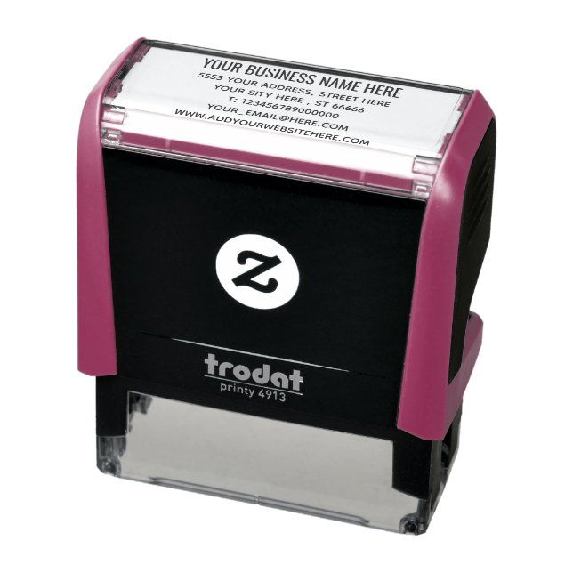 Business Name Address Professional Stamp Example (Product)
