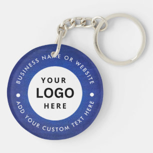 Business name and Logo Key-chain Key Ring