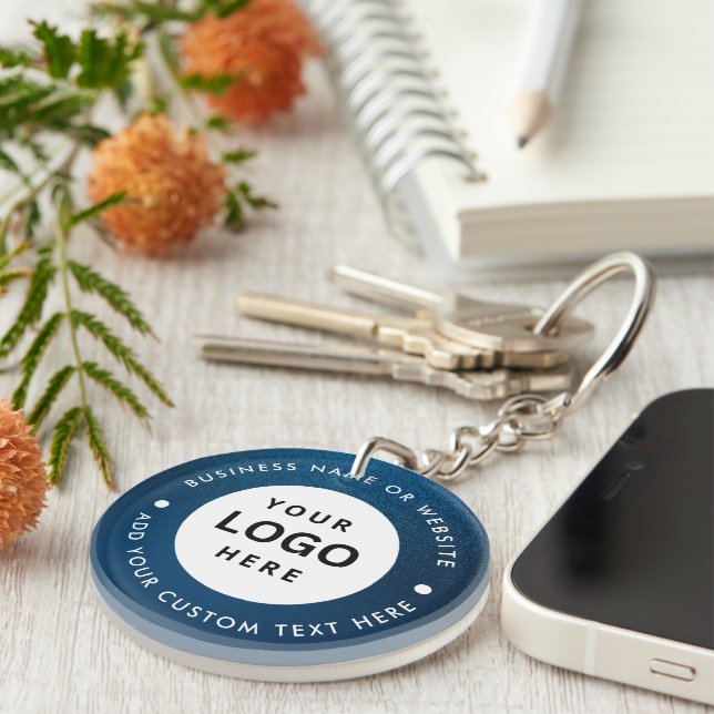 Business name and Logo Key Ring (Front Right)
