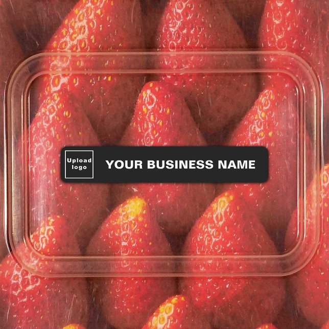 Business Name and Logo on Black Small Rectangle (Creator Uploaded)