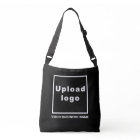 Business Name and Logo on Black Tote Bag