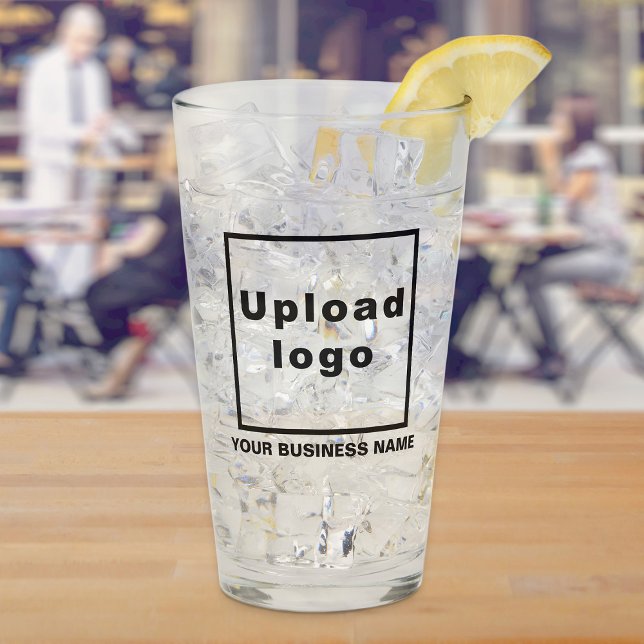 Business Name and Logo on Glass Cup (Build brand name awareness. Your business name and logo on glass cup.)