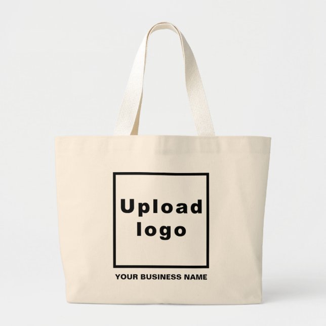 Business Name and Logo on Jumbo Tote Bag (Front)