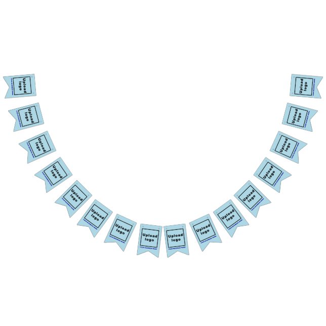 Business Name and Logo on Light Blue Swallowtail Bunting (All)