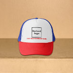Business Name and Logo on Multicolored Trucker Hat<br><div class="desc">Multicolored trucker hat that you can customise by typing your business name and uploading your business logo. You can include it in your promotional products, giveaway items or gifts to your customers or clients, a marketing strategy to advertise your business or to promote your brand. Customisable trucker hat that you...</div>