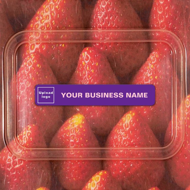 Business Name and Logo on Purple Small Rectangle (Creator Uploaded)