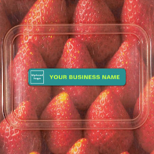 Business Name and Logo on Teal Green Small