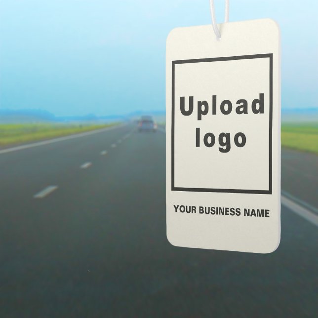 Business Name and Logo on White Air Freshener (Business name and logo on white air freshener)