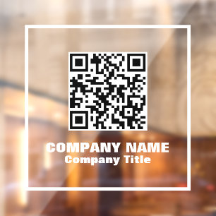 Business Name and QR Code