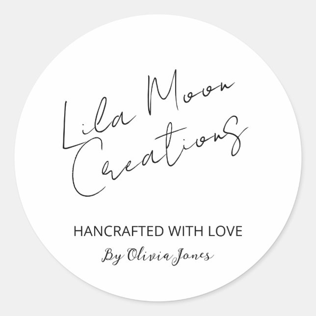 Business Name Branding Product Labels (Front)