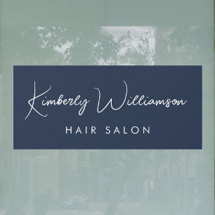 Business Name Chic Signature Script Blue